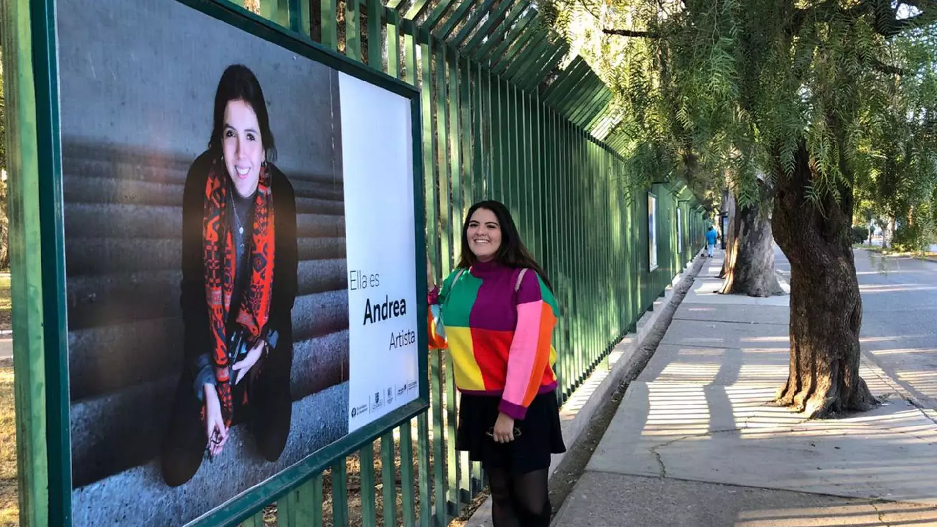 Integrante del equipo que fotografió a las personas.