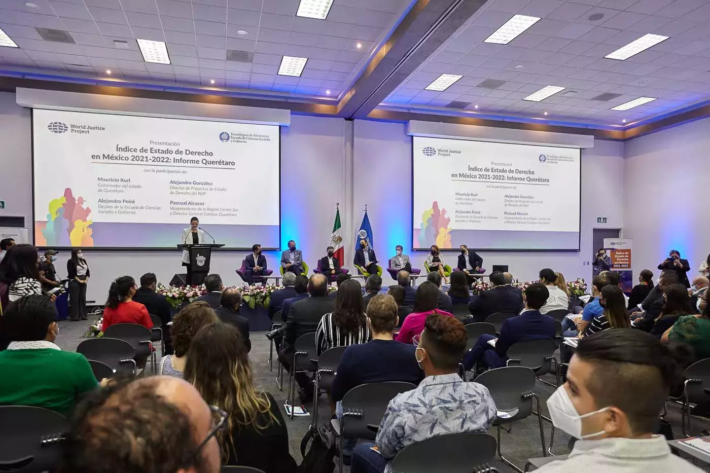 Querétaro encabeza el Estado de Derecho en México presentado en el Tec campus Querétaro