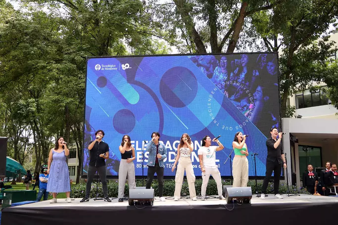 Celebración estudiantil del 80 aniversario del Tec.