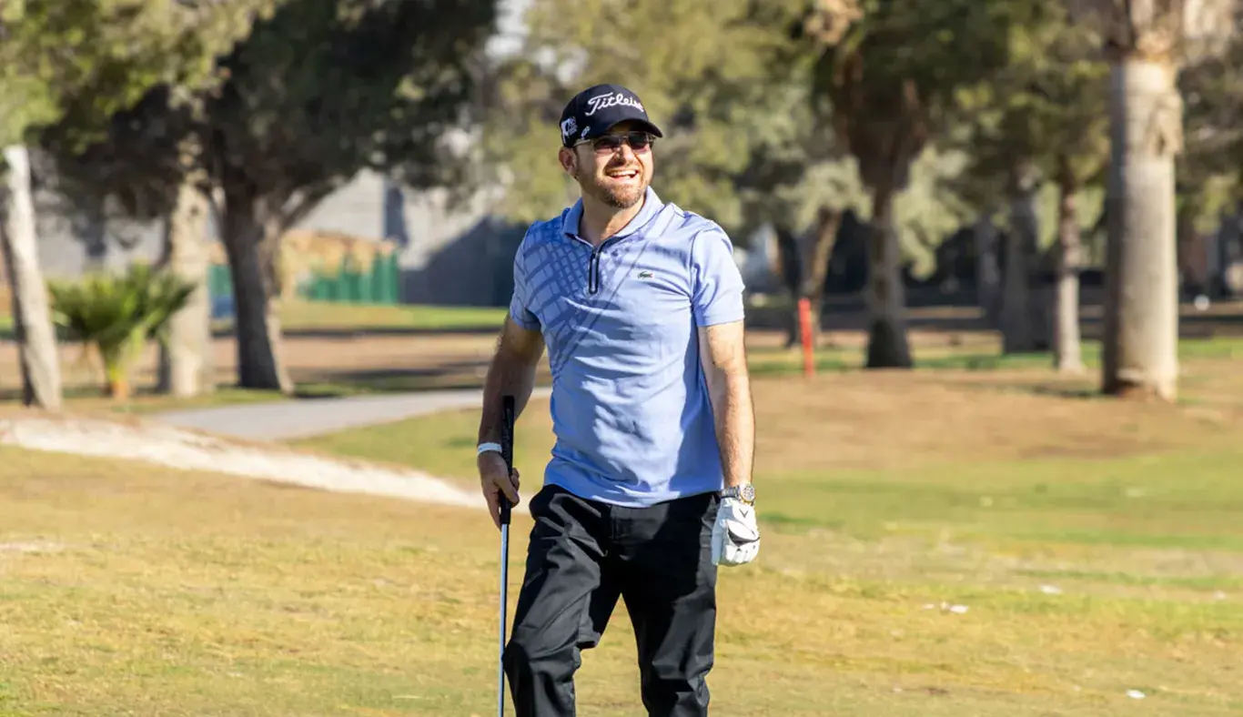 Golfista participando en Torneo de Golf EXATEC Blue Open 2026 del Tec de Monterrey campus Laguna