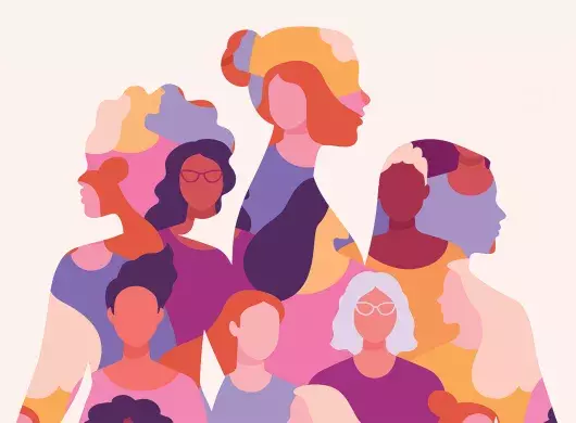 Ilustración de mujeres jóvenes