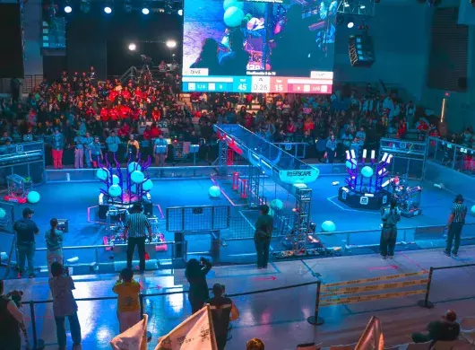 Plano general de la cancha del juego del robot en FIRST Regional Laguna 2025