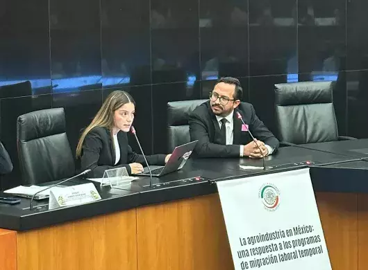 Clínica Nansen del Tec Guadalajara en senado presenta propuesta de migracion laboral.