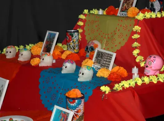 Fiesta del día de muertos en PrepaTec Santa Anita.