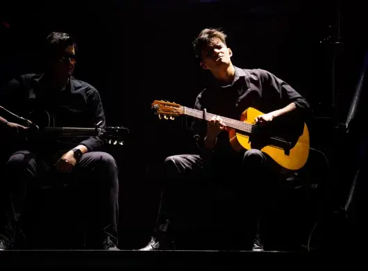 Cobe Salcido toca la guitarra al revés