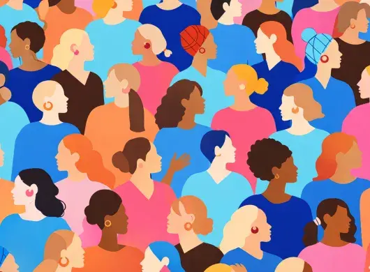 Mujeres hablando entre sí. 