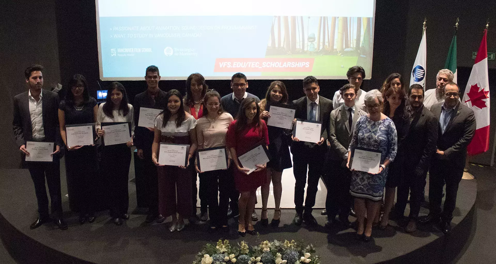 Alumnos del Tecnológico de Monterrey reciben becas para VFS