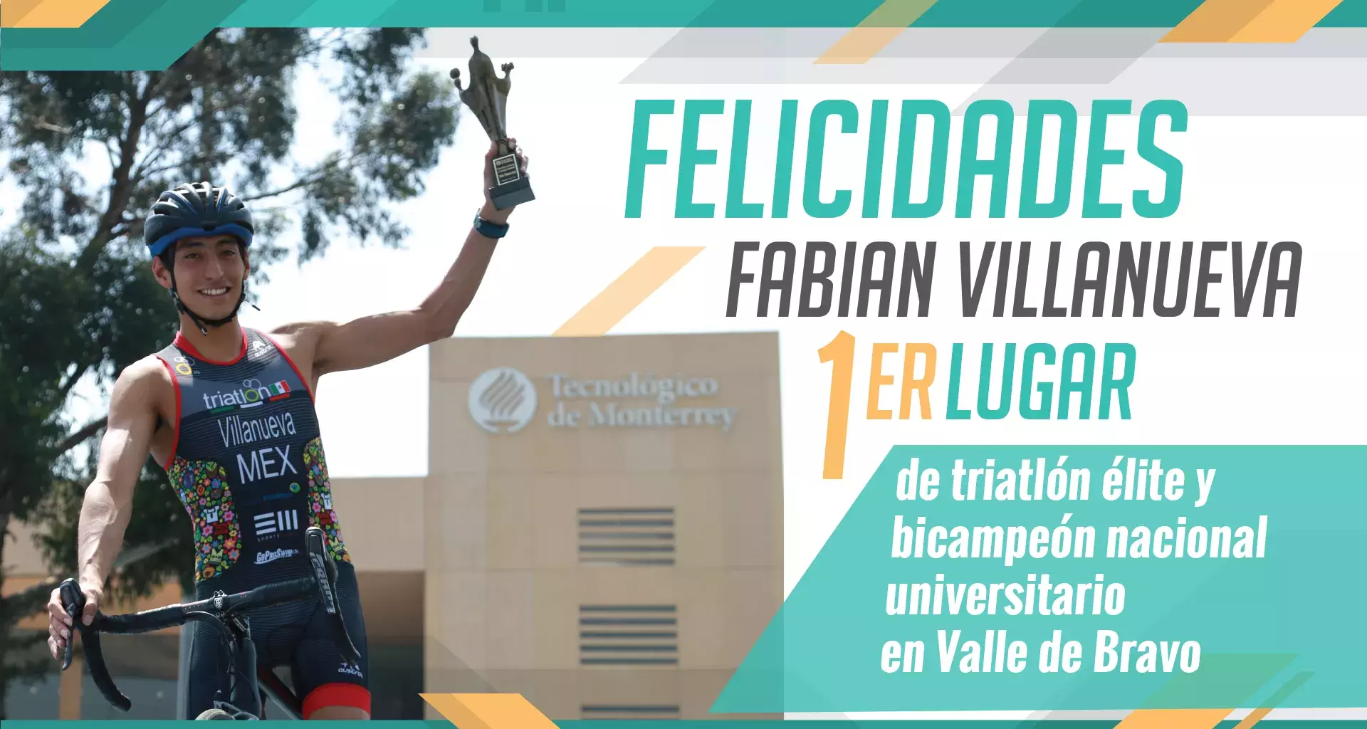 Fabian Villanueva triatleta del Tec