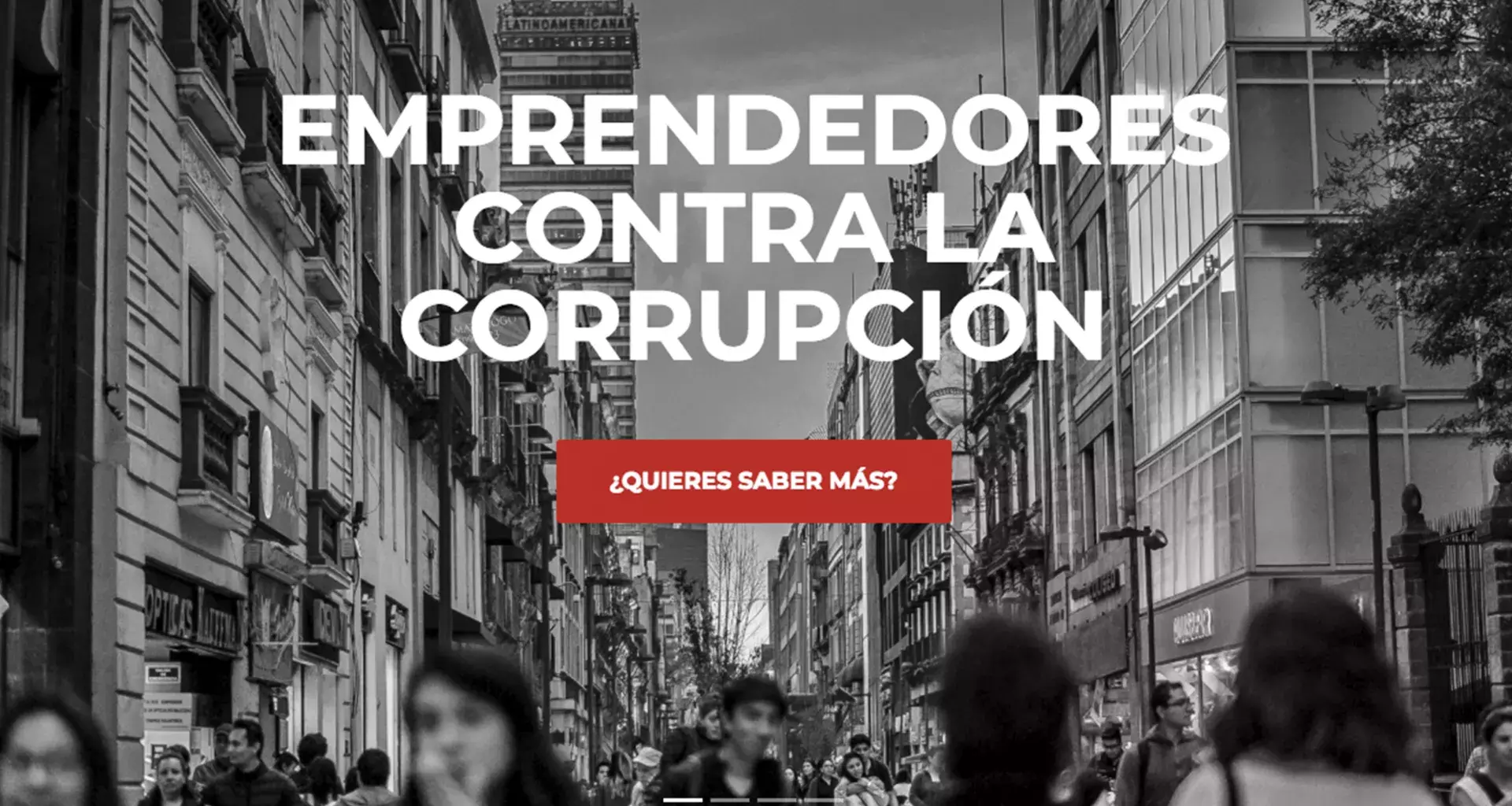 Plataforma web que combate la corrupción.