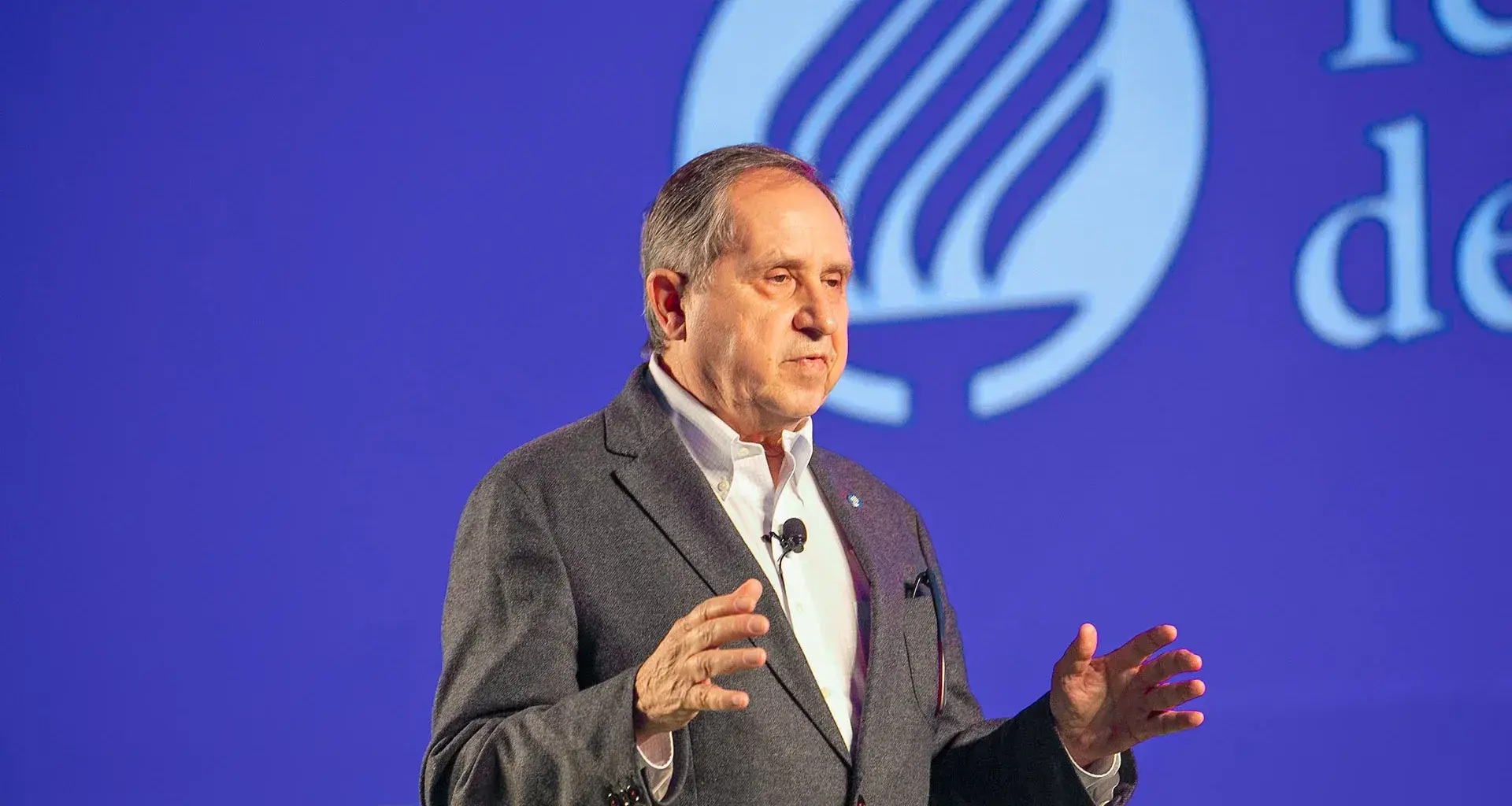 Salvador Alva, presidente del Tec de Monterrey en la presentación del Plan 2030 de la institución