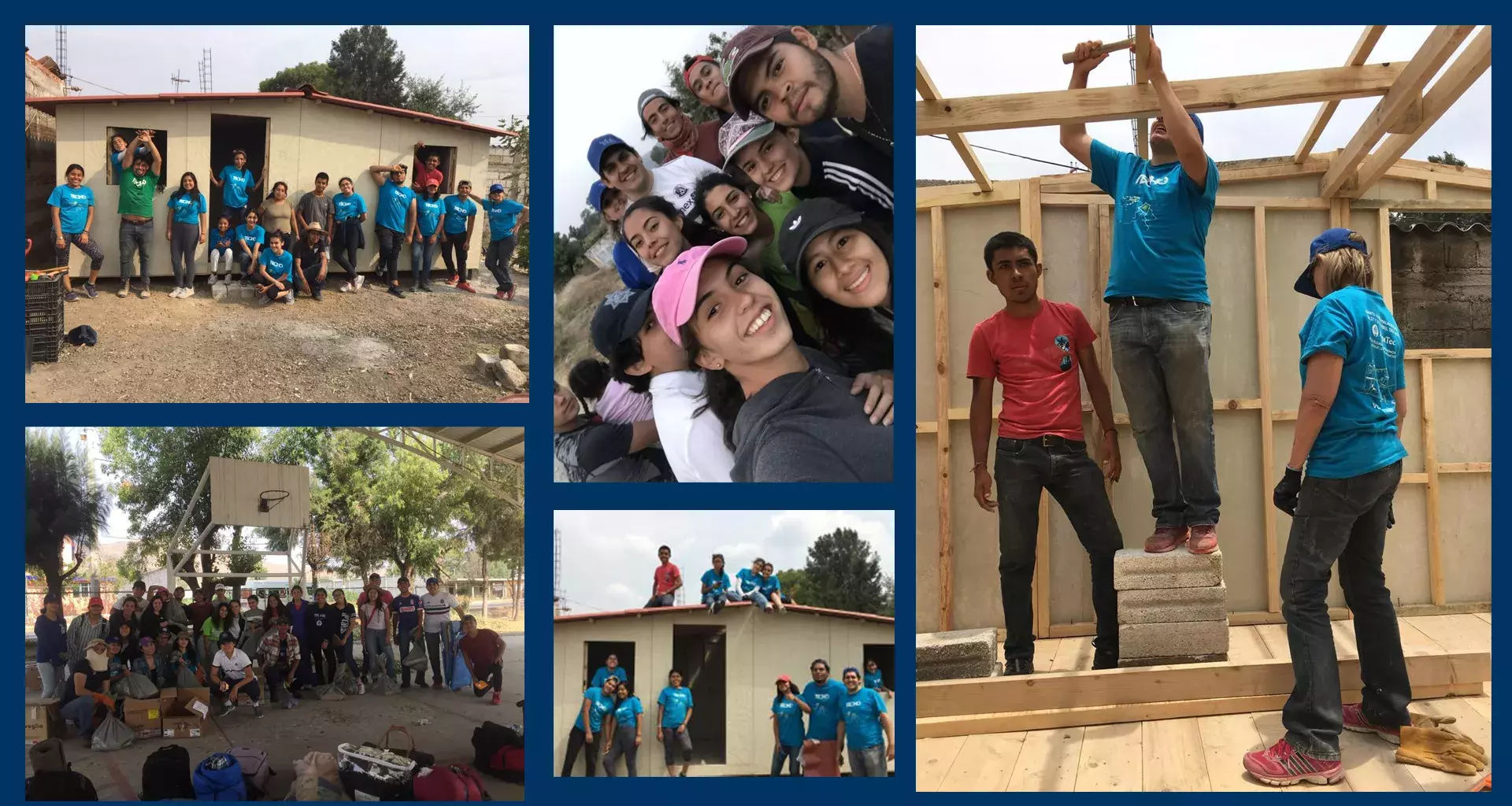 Alumnos de 6to semestre construyen casas de un TECHO