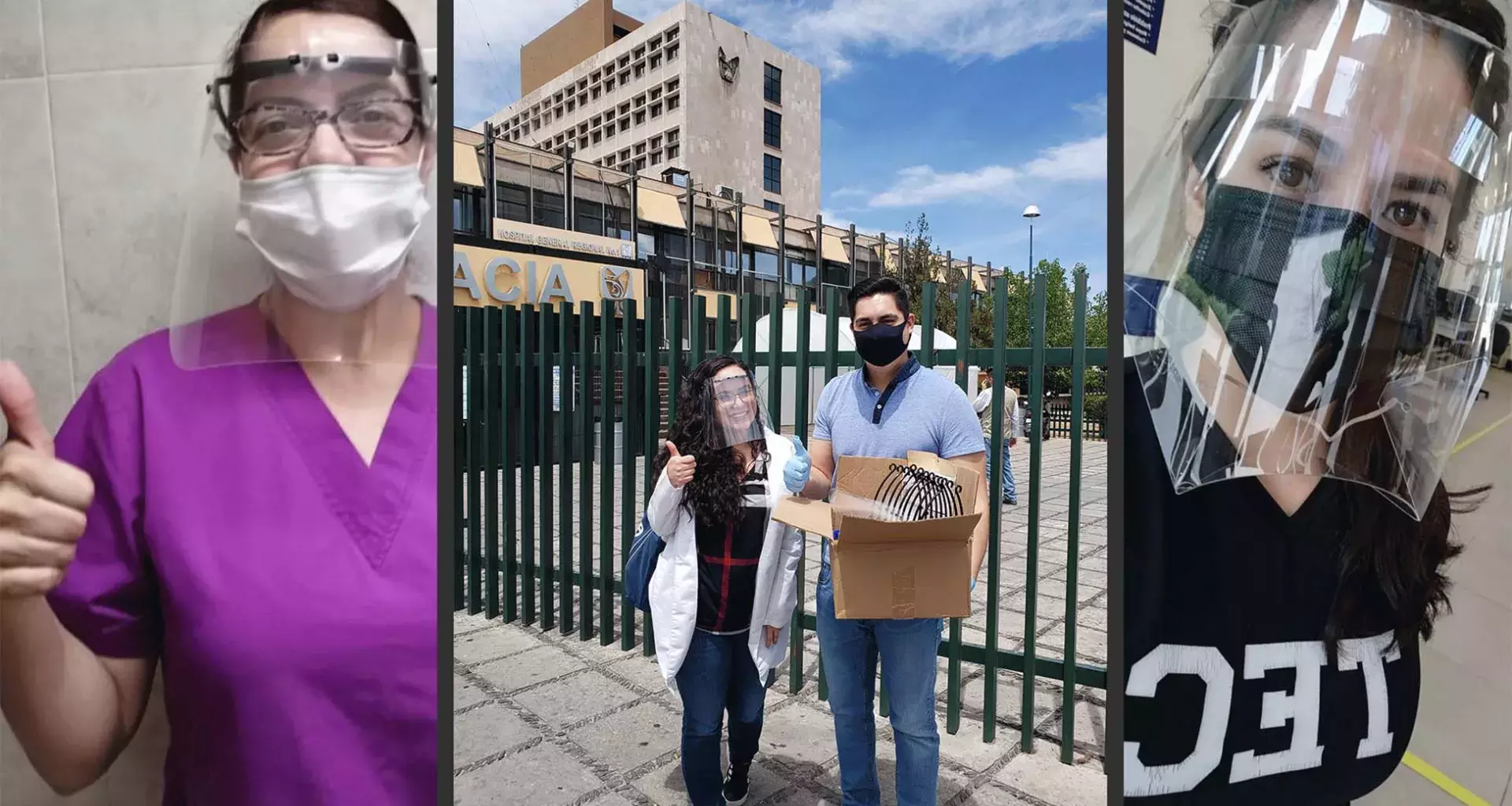 Entrega de kas primeras mascarillas