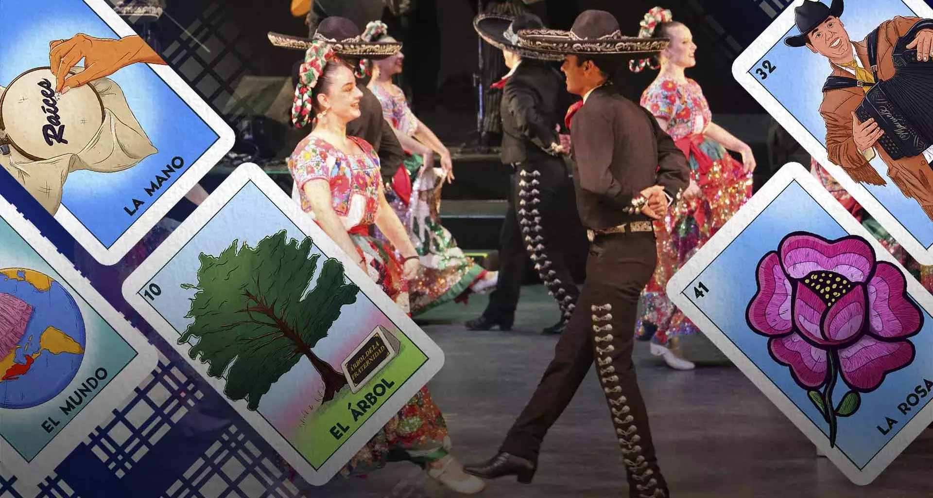 La compañía de danza folcórica del campus Monterrey, Raíces,  se prepara para presentar el espectáculo de La Lotería