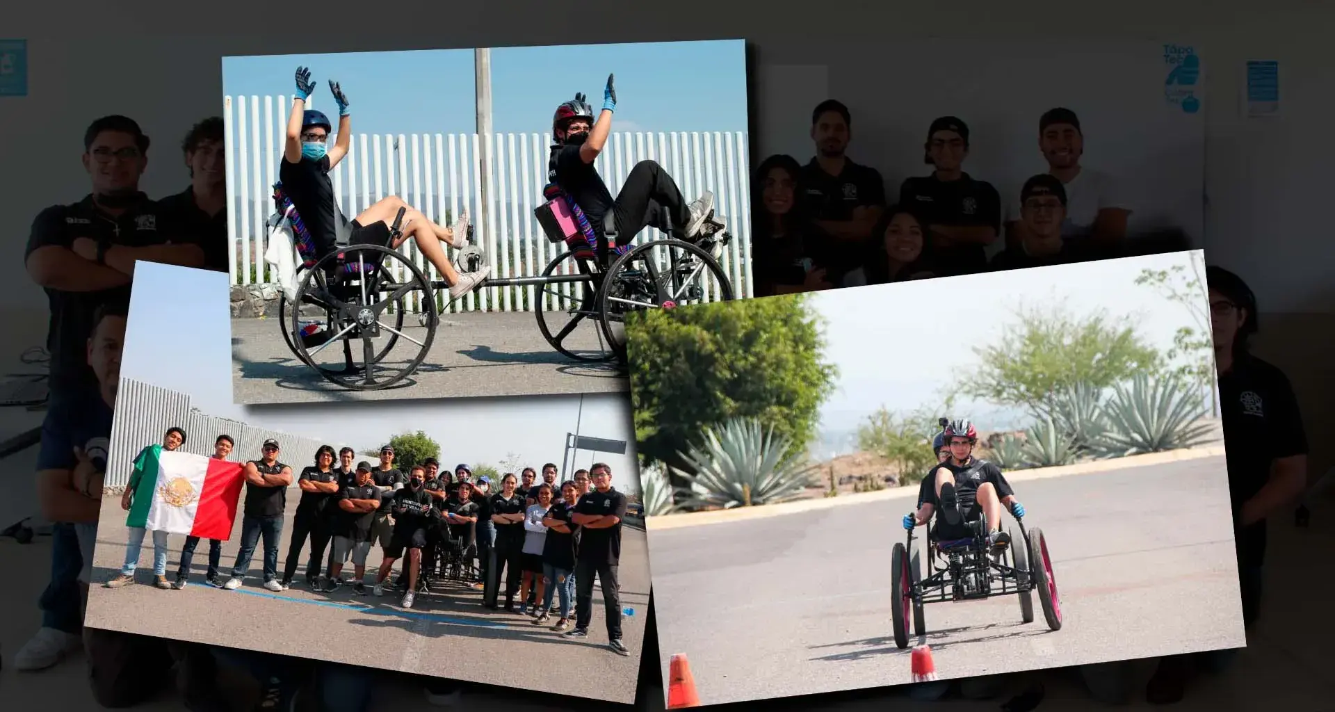 Aquí se muestran tres imágenes del equipo Iktan Roving participando en la competencia NASA Human Exploration Rover Challenge. Mexicanos son los mejores del mundo en competencia de la NASA