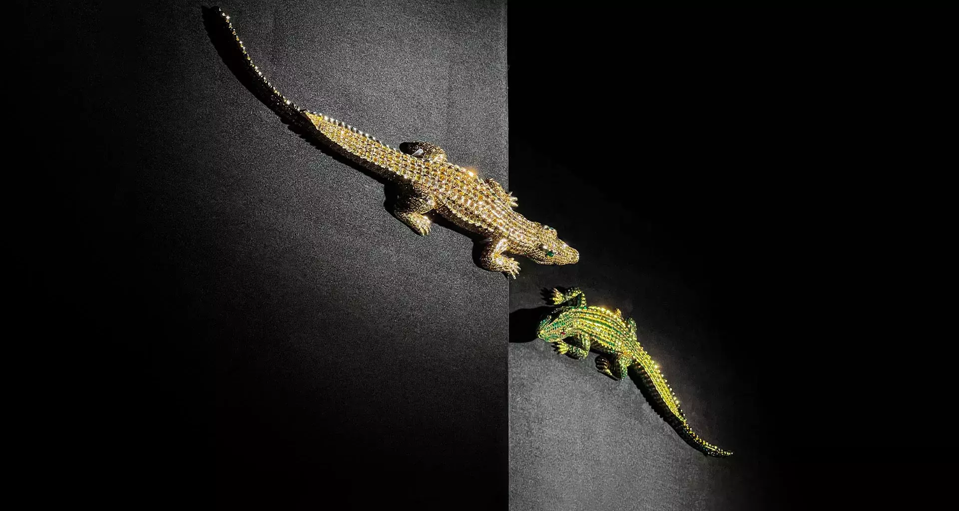 Collar de cocodrilos Cartier de María Félix en Museo Jumex