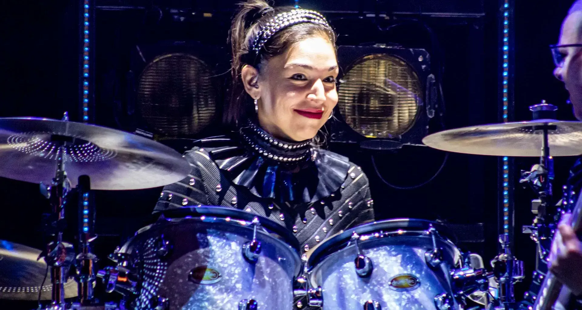 Migdalia during a shoe of the musical six.