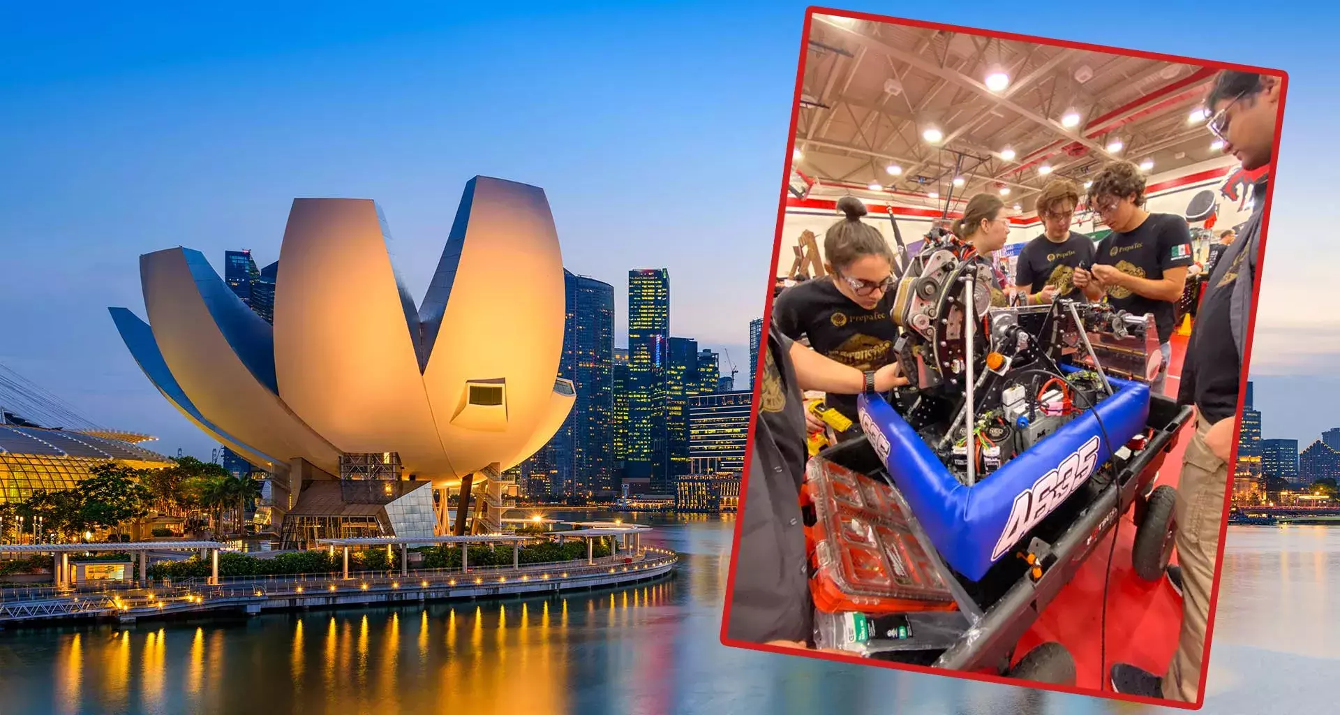Botbusters se prepara para el torneo de robótica internacional en Singapur.