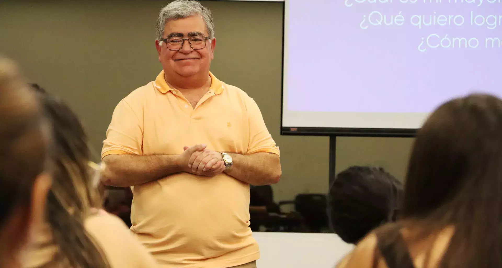 José Luis Montes durante la última clase de LPO.