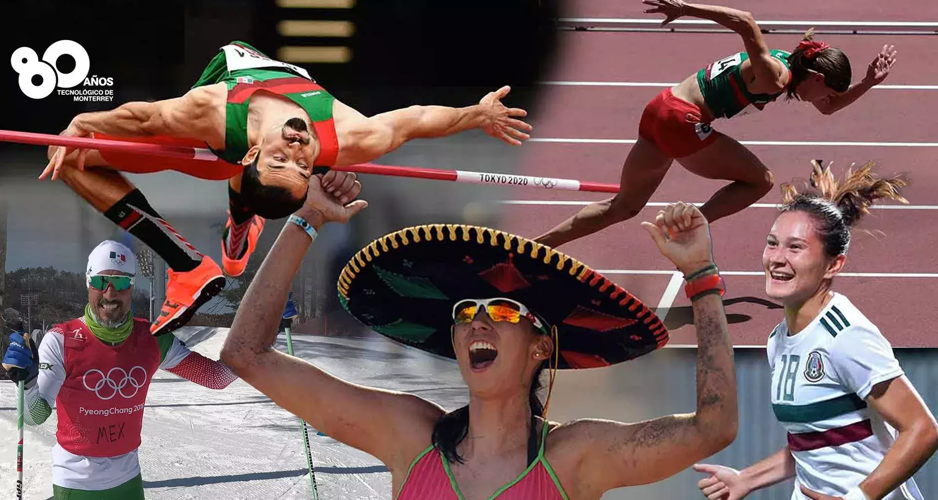 Luis Rivera, Paola Morán, Bibiana Candelas, entre otros deportistas del Tec que han representado a México en diversas disciplinas deportivas