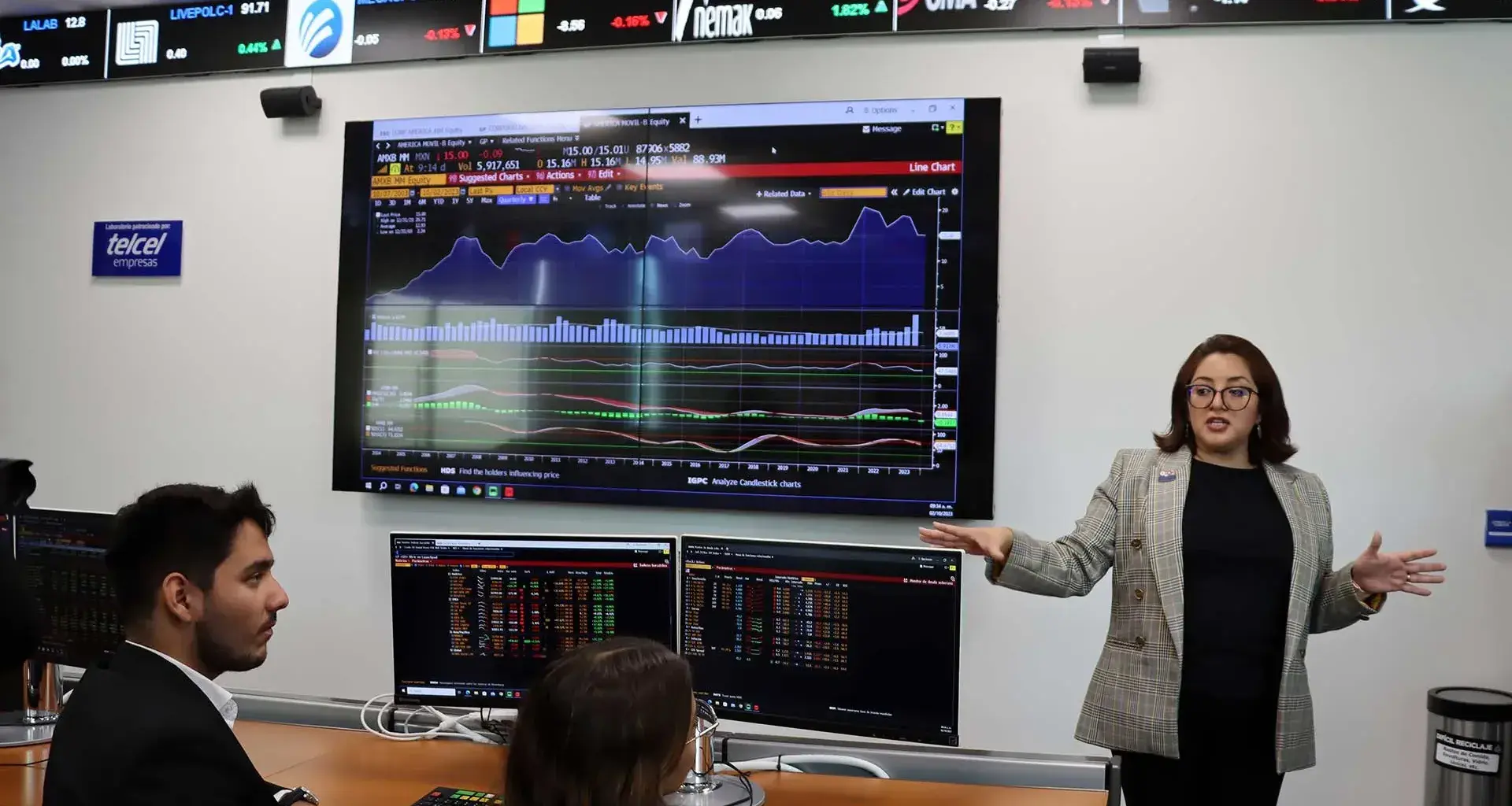 Laboratorio para análisis financiero e innovación Telcel Empresas en Tec Guadalajara. 