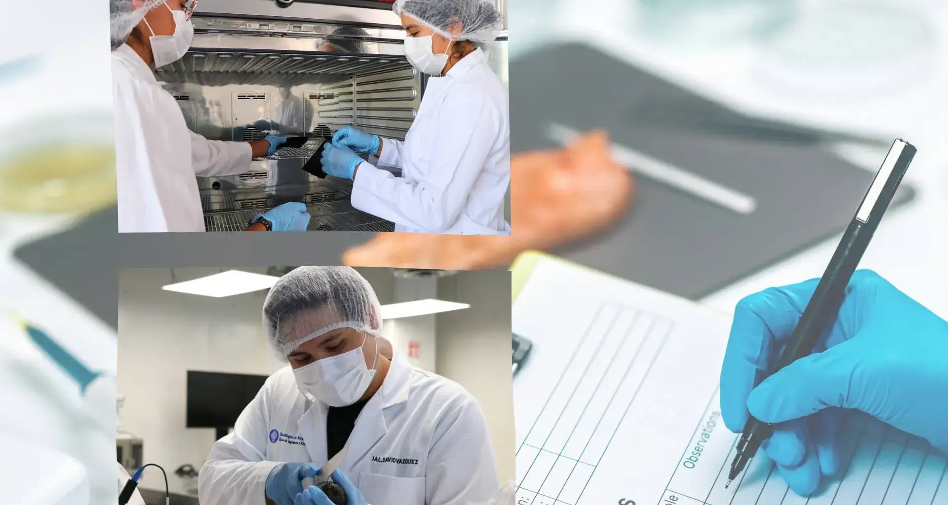 Estudiantes de Alimentos del Tec campus Querétaro en laboratorio universitario