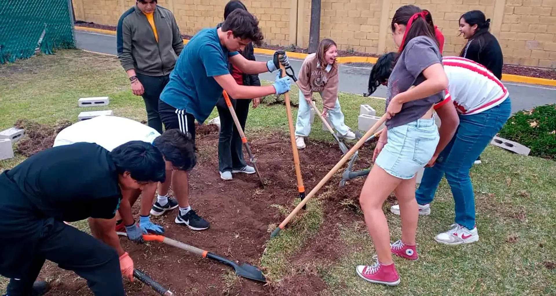 Jardín botánico en PrepaTec Santa Anita. 