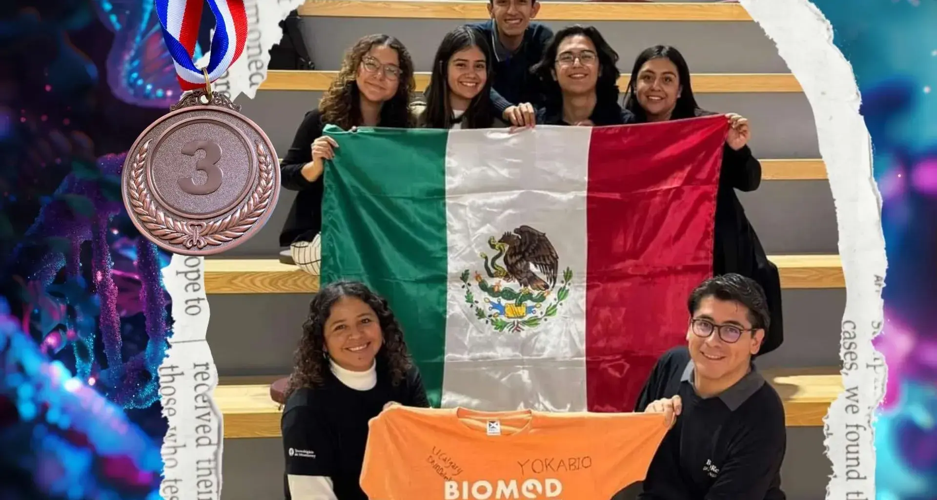 Estudiantes de biotecnología obtienen medalla de bronce hidrogel enfocado en regenerar el disco intervertebral.