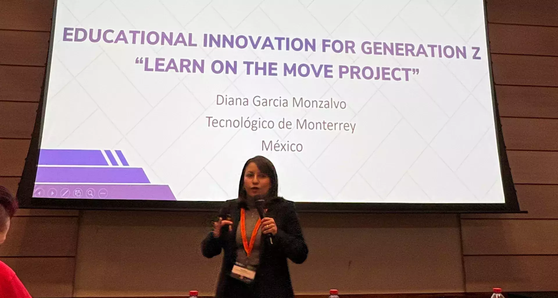 Foto de cortesía de Diana Montalvo en ponencia e INTED
