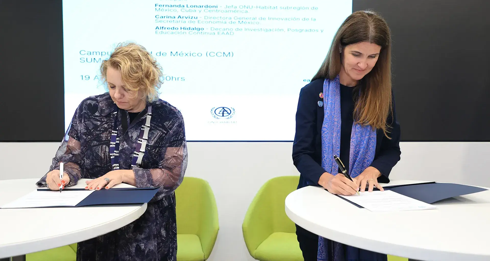 Firma de convenio Tec y ONU-Hábitat