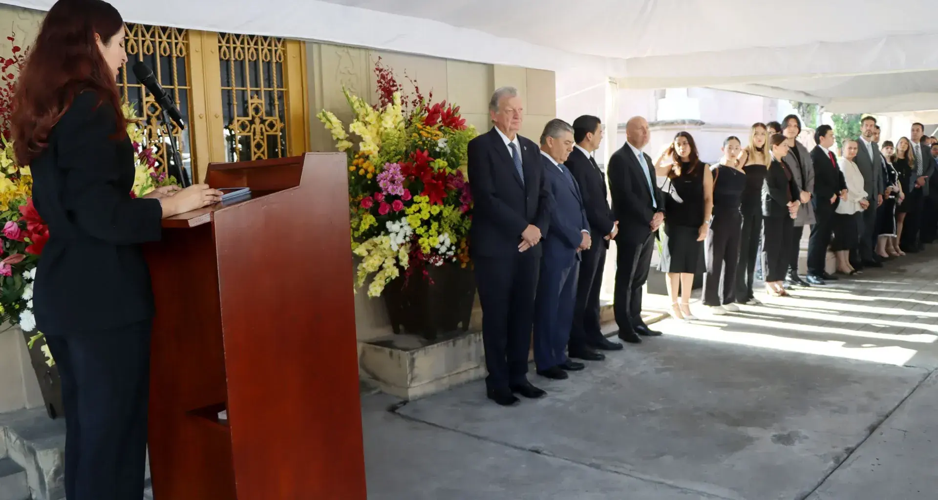 Guardia de honor líderes Tec de Monterrey.
