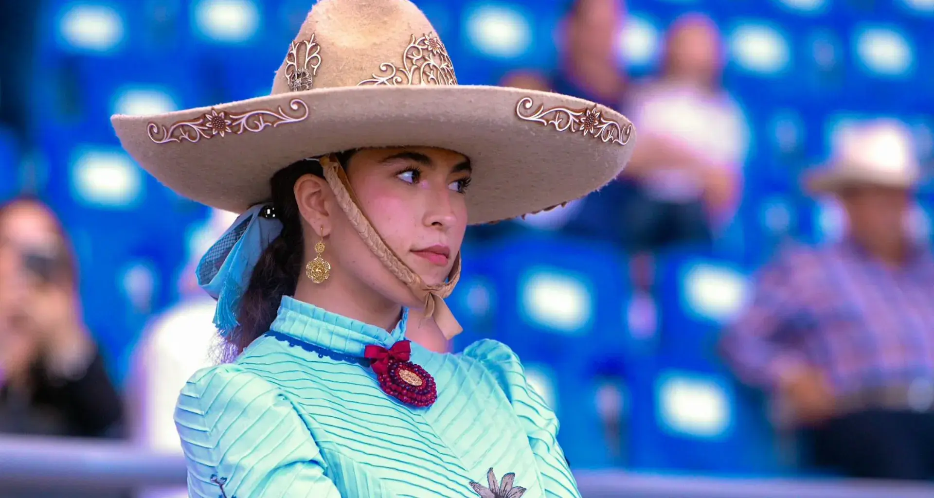Viviana Muñoz en el nacional de escaramuza charra