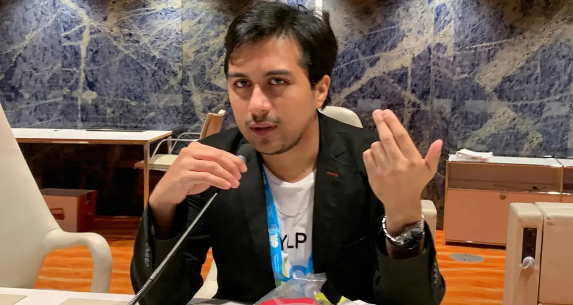 Foro ONU en Suiza en el que participó el alumno del Tec Guadalajara, Erick Oseguera.