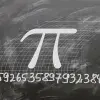 Número pi representado con 25 decimales