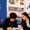 Andrea Torrescano en la feria internacional de China como integrante del grupo ProMéxico