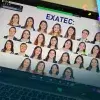 Alumnos en su sesión virtual de último día de clases