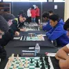 2019. Equipo de ajedrez del campus San Luis en una partida de ajedrez.