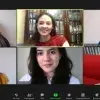 Peer mentors en una reunión Zoom