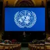 Asamblea General de la ONU, Secretario General en podium Antonio Guterres