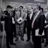 Aquí se muestra el Dr. Batres Con el secretario Coldwell en el arranque del proyecto "Laboratorio Binacional para la Gestión Inteligente de la Sustentabilidad Energética y la Formación Tecnológica"