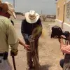 Sergio grabando la película
