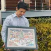 Alex Carrillo presenta dos de sus obras en la exhibición Spirit of the Season en el Walt Disney Family Museum