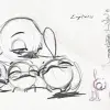 Bocetos de los personajes del cortometraje Emptiness