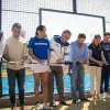 Corte de listón de la cancha de pádel por parte de nuestros directivos