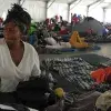 Migrantes centroamericanos en Ciudad de México.
