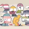Ilustración de siluetas de cabezas, con colores que identifican a la población LGBTQIA+