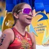 Regina de la Peña es campeona mundial de triatlón