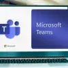 Computadora con logotipo de Microsoft Teams