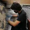 Emilio Peña en el laboratorio