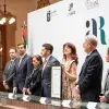Presidium del Premio Alfonso Reyes a la escritora española Irene Vallejo