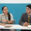 Estudiantes de Derecho del Tec durante un debate sobre derechos humanos en una competencia interamericana.